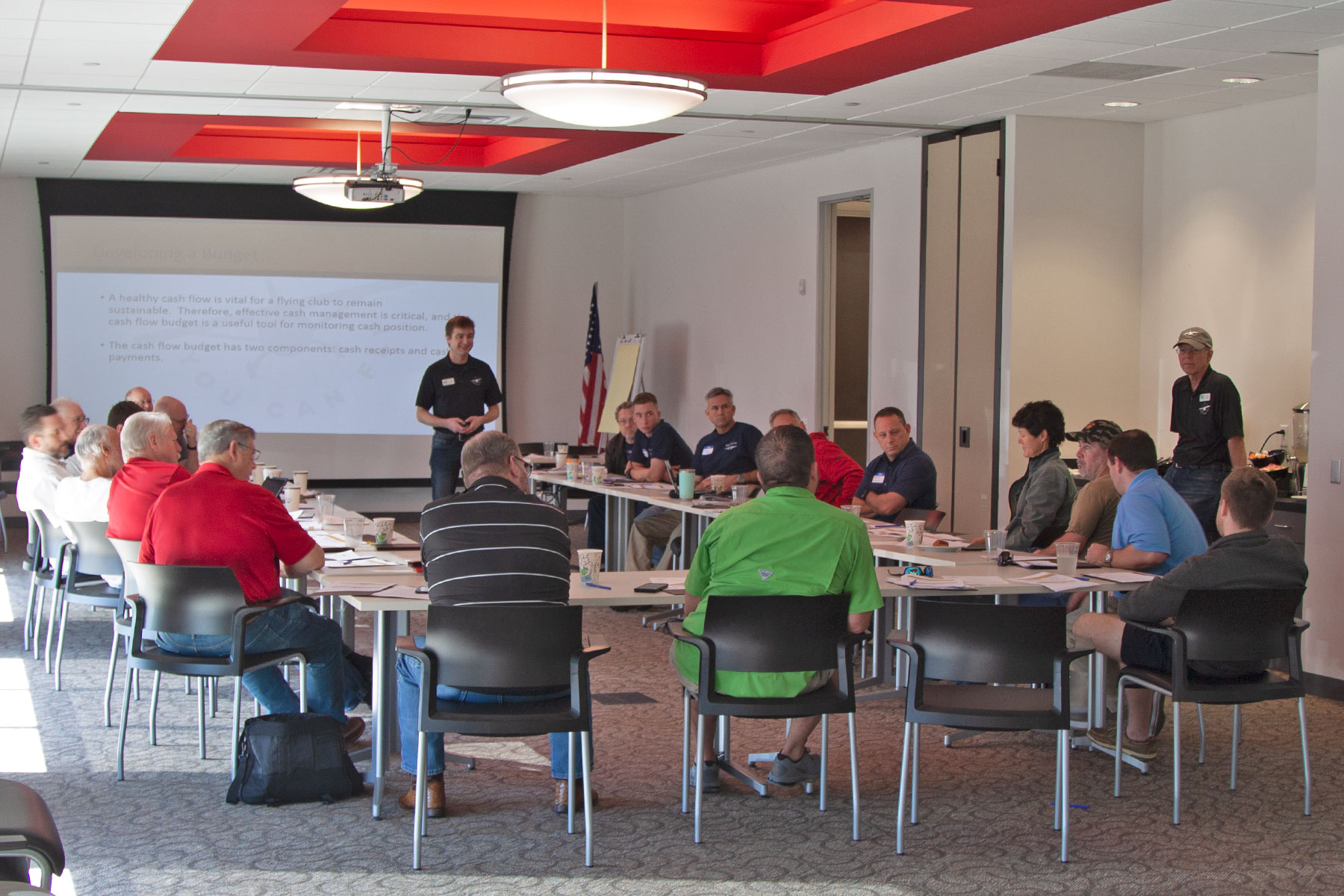 AOPA Representatives with the Flying Club members & officials.